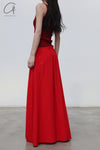 SWAYING/KNIT V-neck knitted camisole SW24RE1T01 red